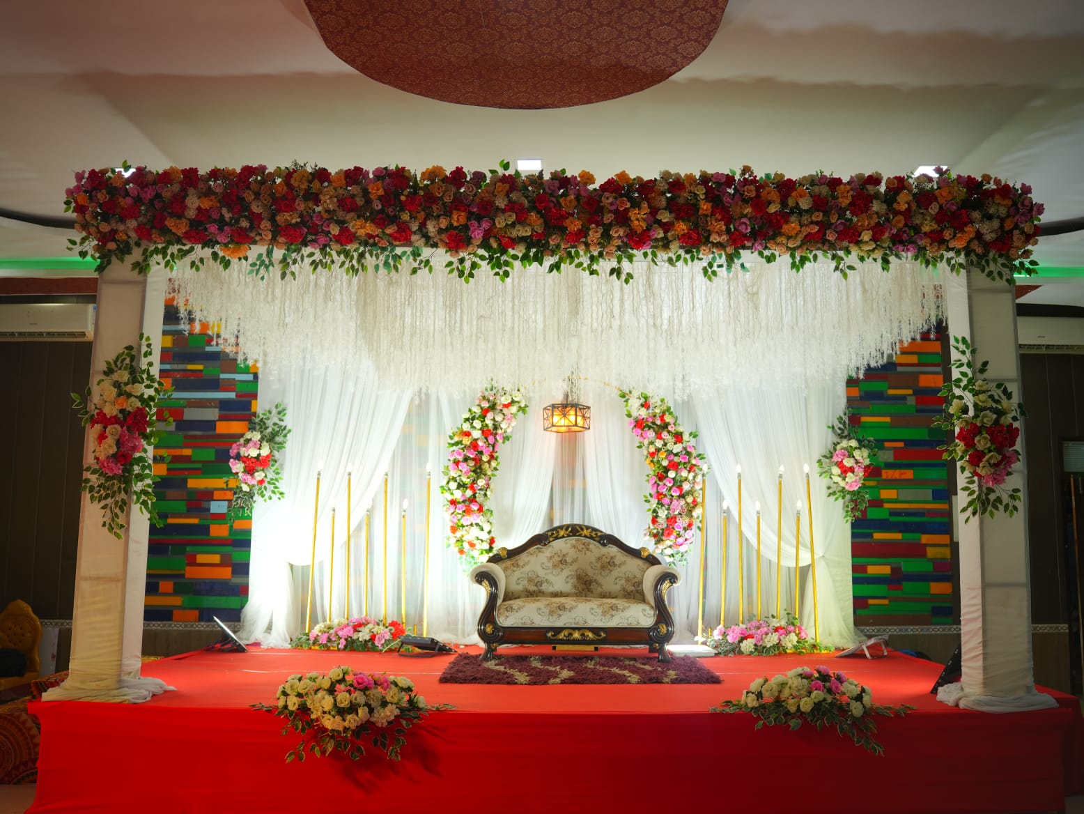 Floral Stage Setup
